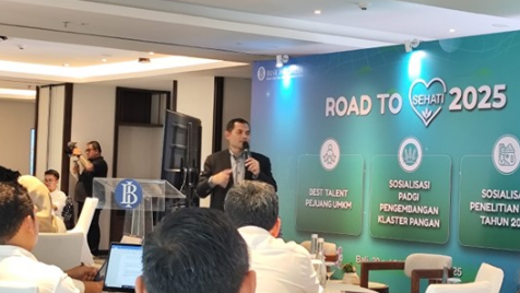 Sosialisasi dan Pelatihan Metodologi Penelitian KPJU Unggulan UMKM Tahun 2026 yang diselenggarakan oleh DEIH Bank Indonesia pada 21 November 2025